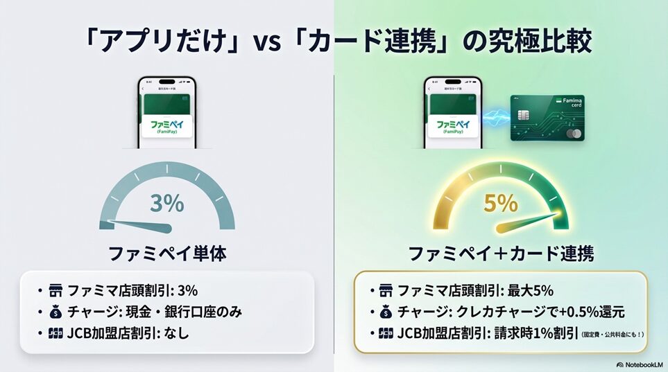 ファミペイアプリとファミマカード、どっちがお得?違いを比較