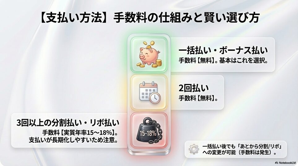 楽天カードの支払い方法・手数料に関する基礎知識